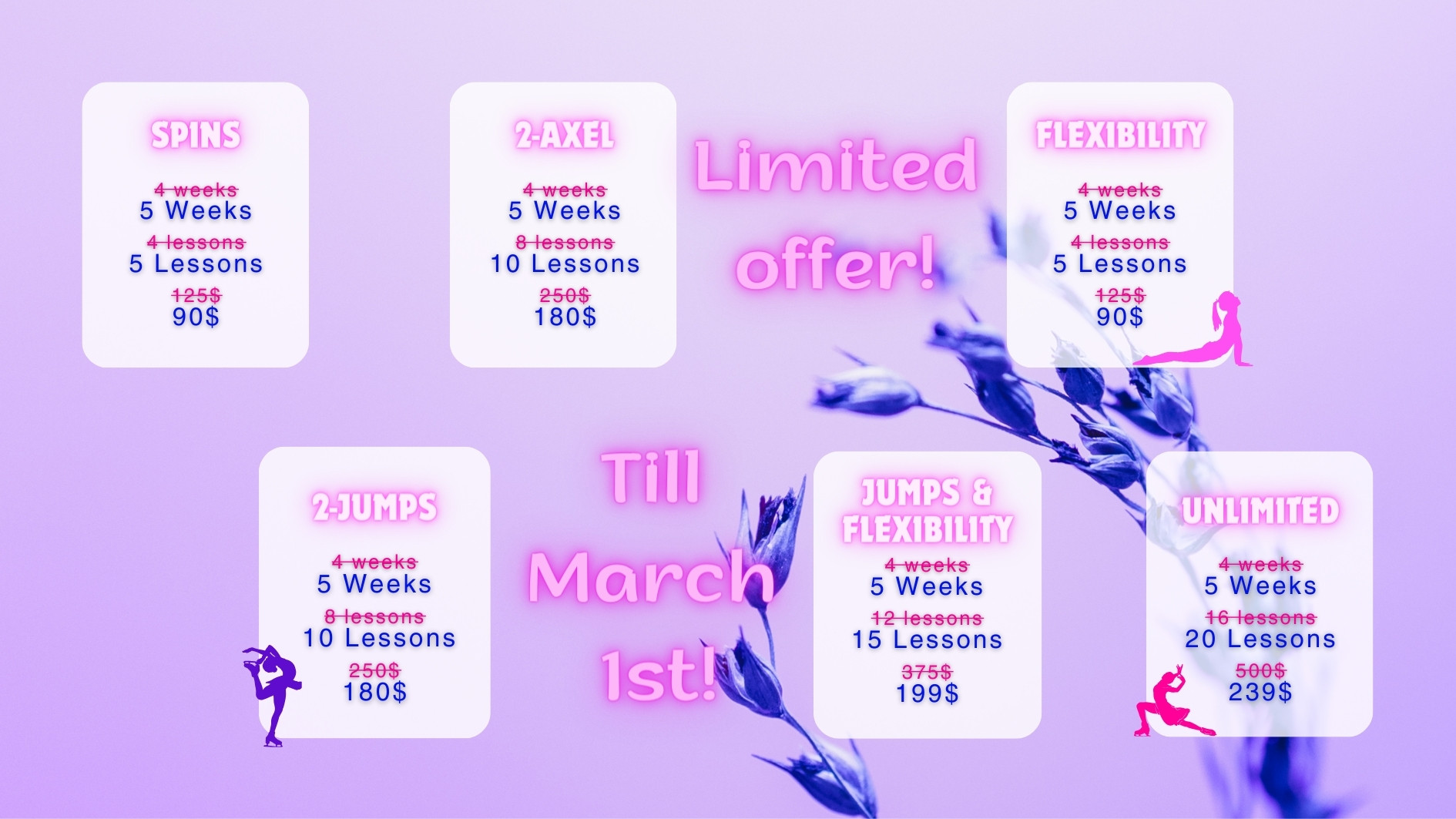 Limited offers on group lessons!